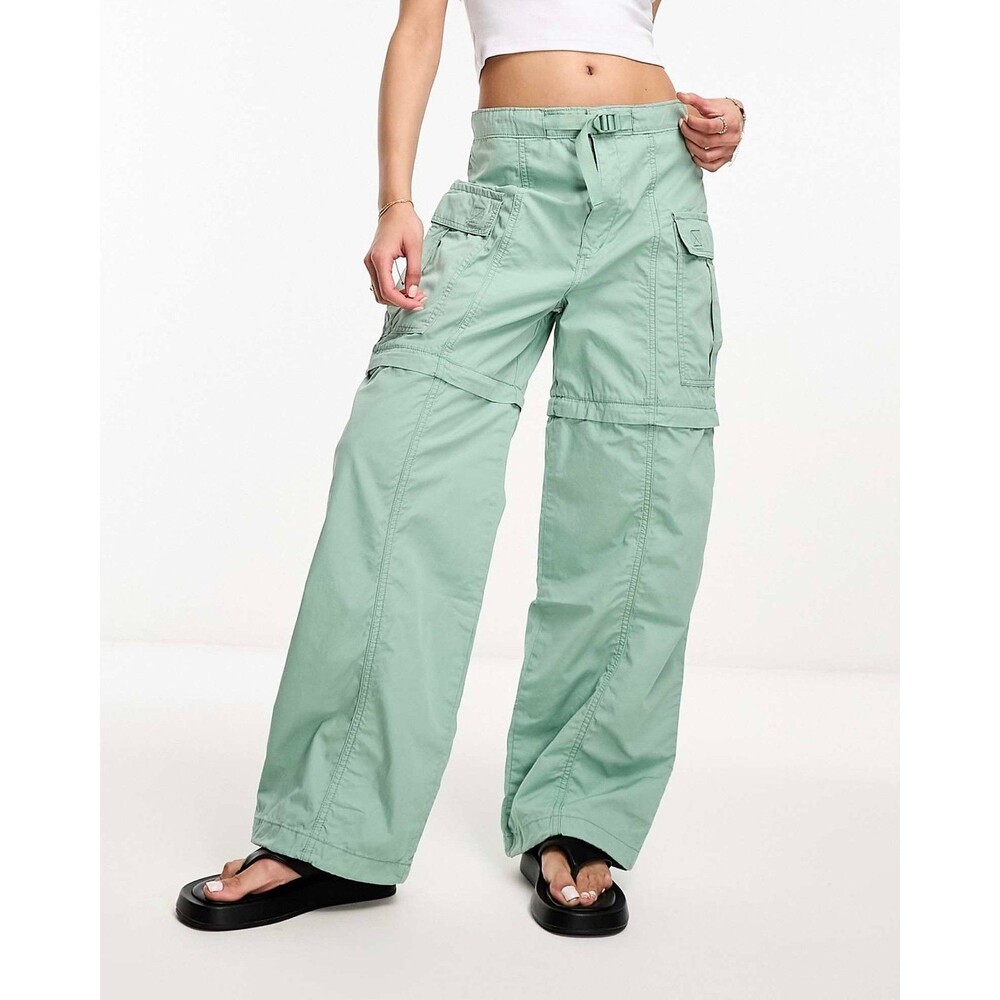 Levi’s Convertible Cargo Pants Shorts Sage Green Women’s W28 Utility Streetwear
